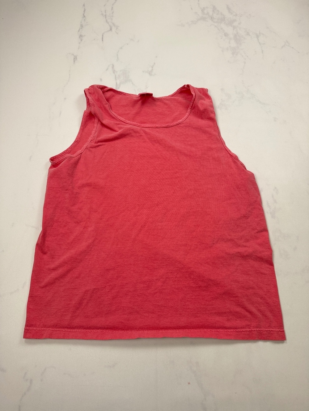 Comfort Colors  Pink Tank Top Contemporary VTG Classic Style - Womens L